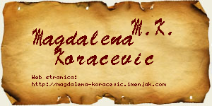 Magdalena Koraćević vizit kartica